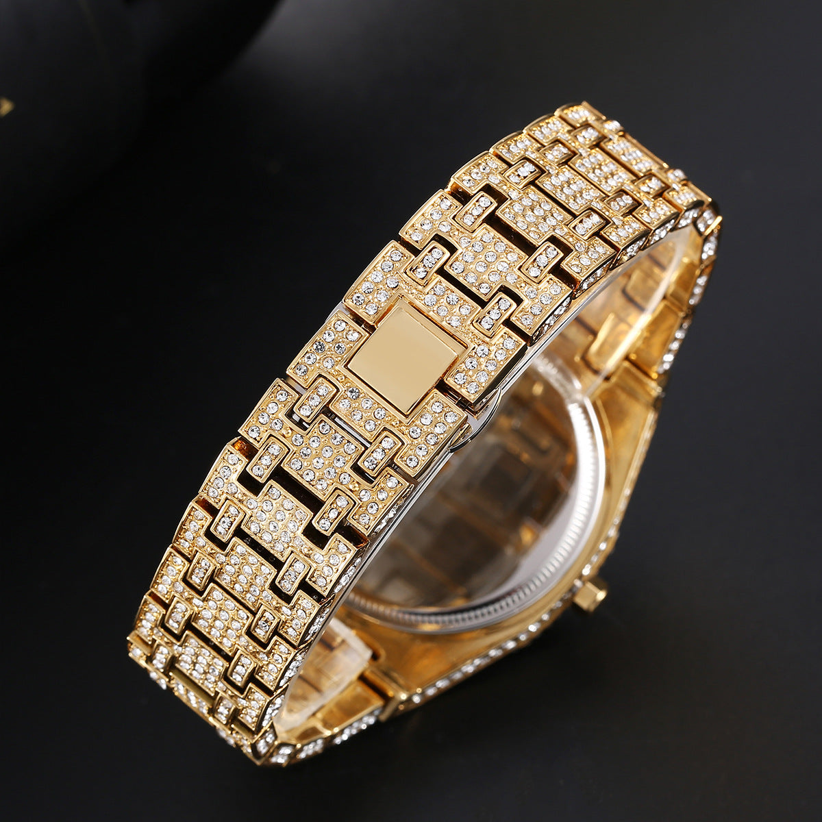 Full Diamond Large Dial Quartz Watch