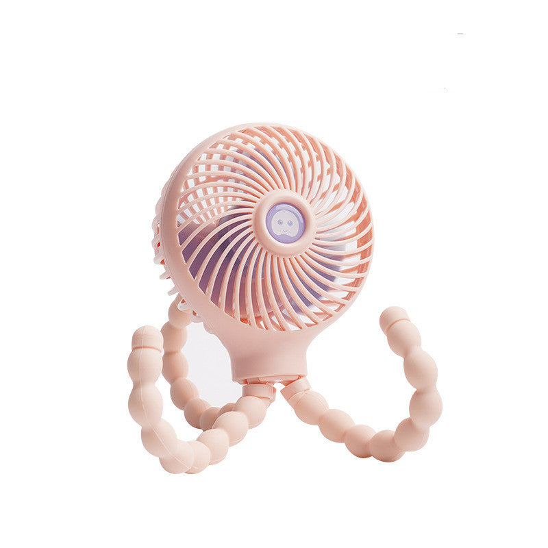 Octopus Folding Fan USB Charging