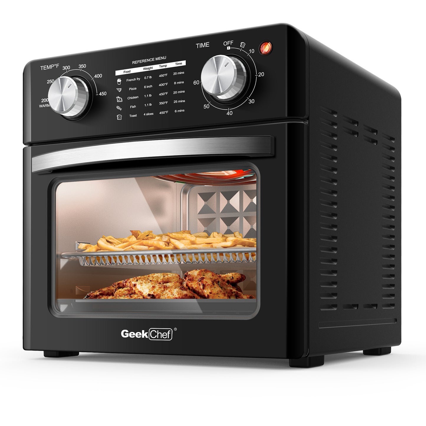 Geek Chef Air Fryer Toaster Oven, 4 Slice Toaster