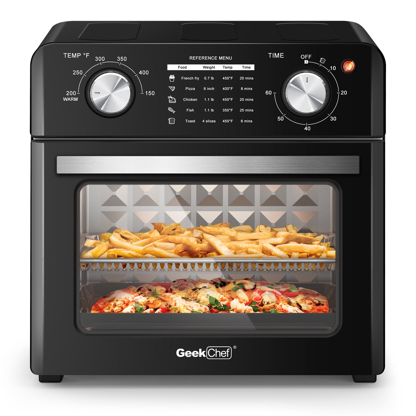 Geek Chef Air Fryer Toaster Oven, 4 Slice Toaster