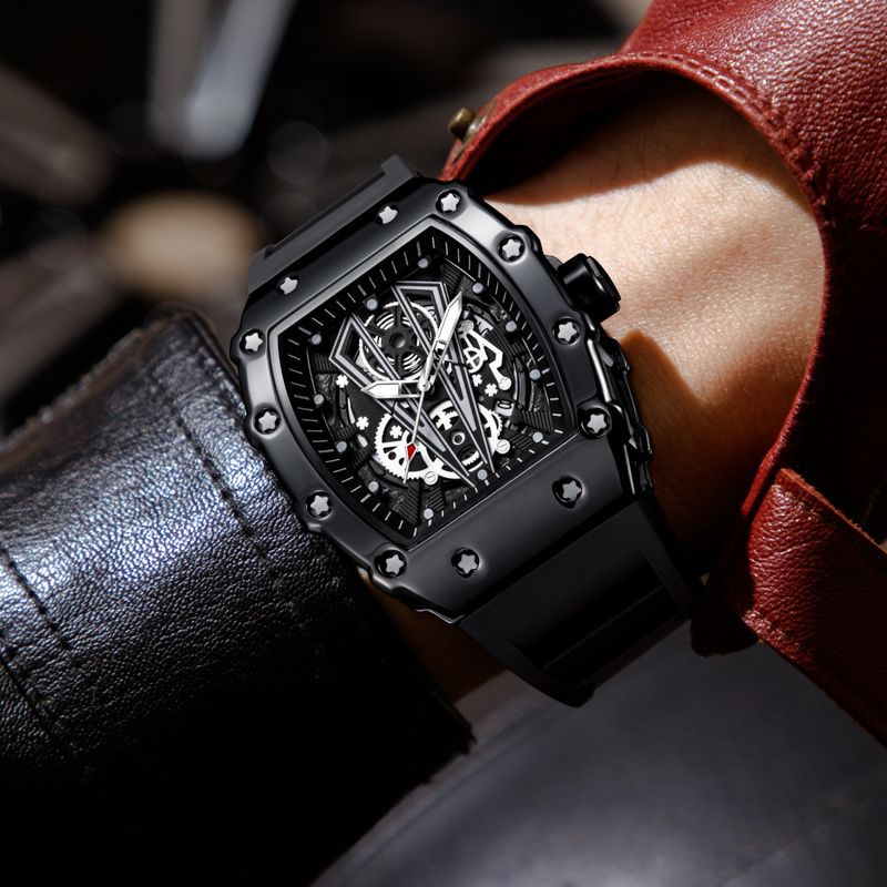 Bucket Shaped Waterproof Men's Quartz Watch