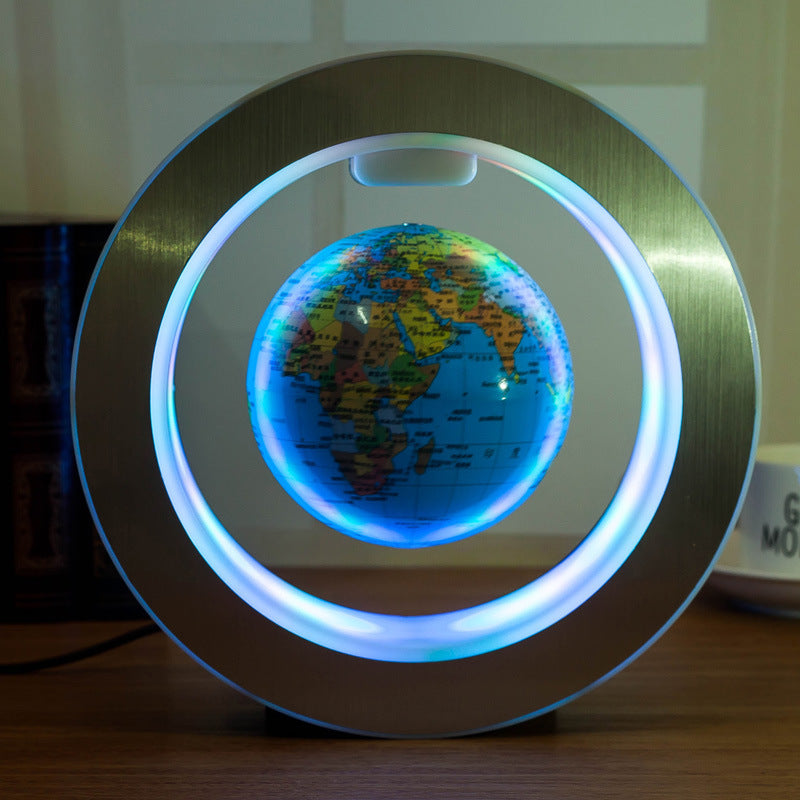 LED World Map Floating Globe Magnetic Levitation Light