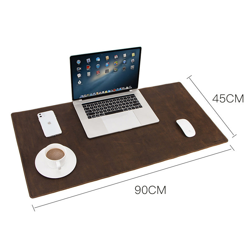 Extra large non-slip laptop leather pad