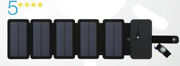 Outdoor Folding Solar Panel Charger Portable 5V 2.1A USB