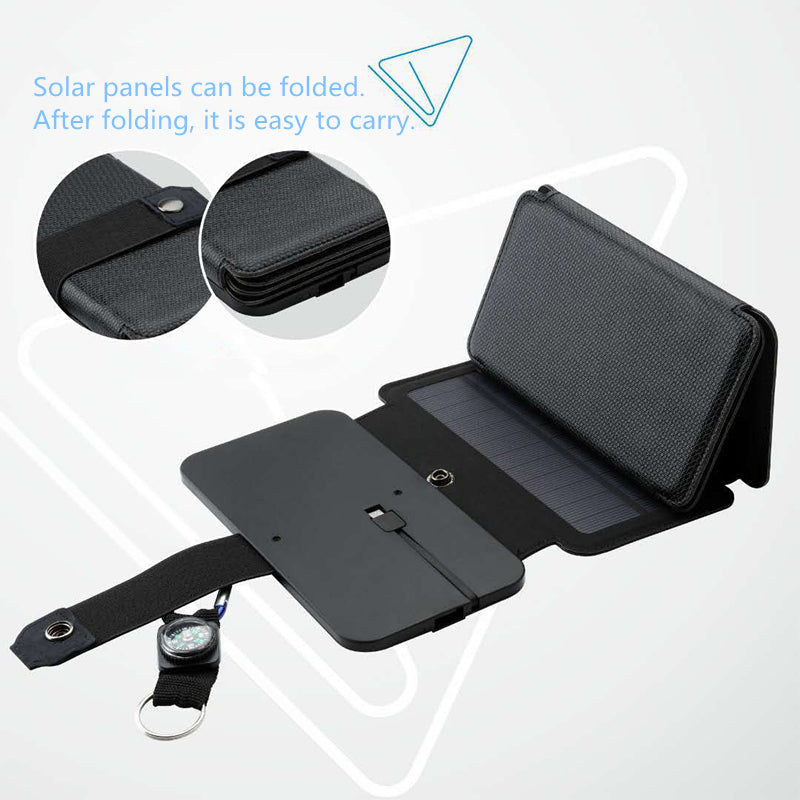 Outdoor Folding Solar Panel Charger Portable 5V 2.1A USB