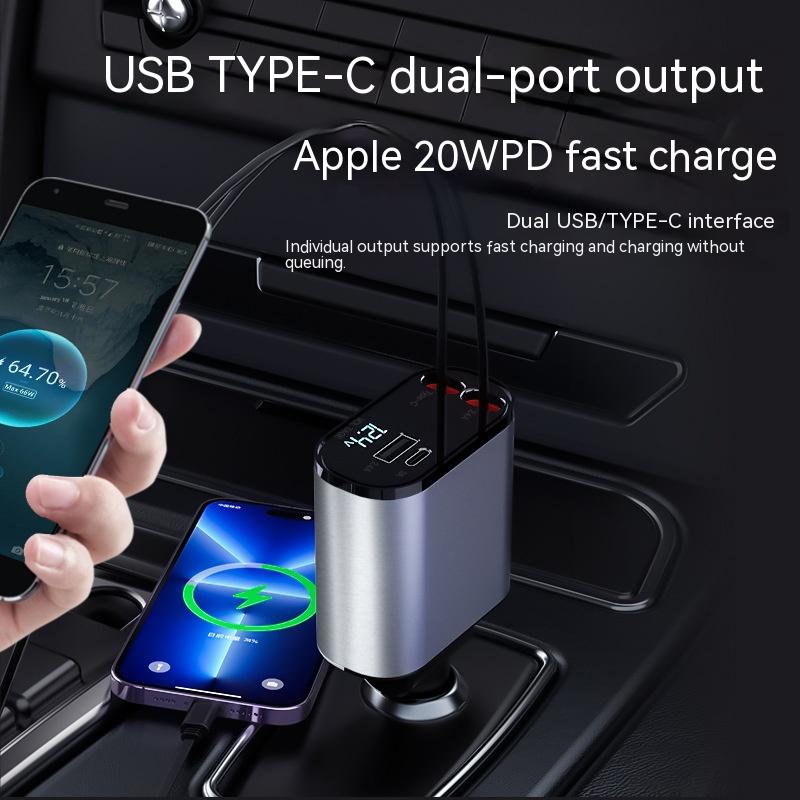 100W Metal Super Fast Car Charger